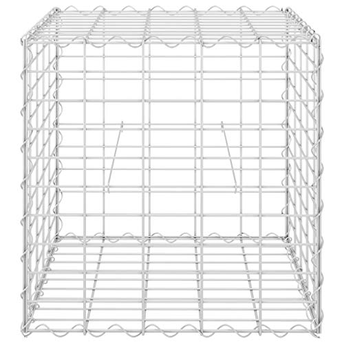 Würfel-Gabionen-Hochbeet Stahldraht 50x50x50 cm – Bild 4