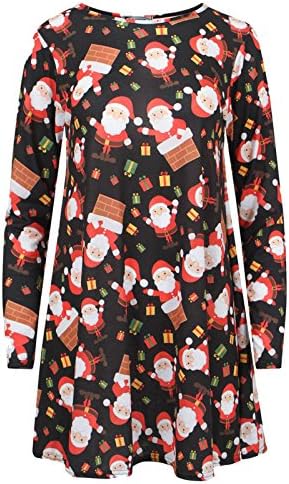 The Celebrity Fashion Women's Long Sleeve Christmas Dress