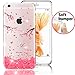 MAHYVE Case for iPhone Xs Max, Girls Crystal Clear Embossed Flower Pattern Design Soft Flexible TPU Shockproof Transparent Full-Body Women Floral Covers, Cases for iPhone Xs Max (Lily)