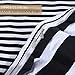 Moliy Lightweight 3pc Duvet Cover Set with 2 Pillow Shams,Microfiber,with Zipper Closure&Corner Ties,Reversible,Classic Stripe Design,Black/White Color,Hypoallergenic,Soft and Extremely Durable(Queen)