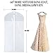 La Saveur 4 Pack 60 inch Garment Bag, Extra Long Dust Proof Suit Bags for Gown, Dresses
