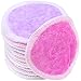 wegreeco Cotton Rounds Reusable - 16 Pack Reusable Bamboo Makeup Remover Pads - Bamboo Cotton Cloth for Removing Makeup - Reusable Facial Pads Cotton Rounds (Bamboo Velour, Bright Color)