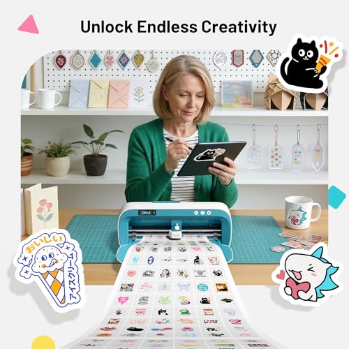 Likcut S41 Vinyl Cutter Machine, Creator Bundle with Carrying Case & Accessories | Smart Cutting Machine for DIY Vinyl, HTV, Cardstock, Paper Crafts and Home Decor