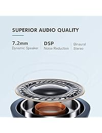 Auriculares inalámbricos Haylou GT1 Bluetooth 5.0 deportivos HD estéreo con control táctil con IPX5 resistente al agua conexión rápida mini funda (sólo 1.06 oz) total 12 H tiempo de reproducción-negro