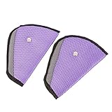 ilovebaby Car Child Safety Cover Harness Pad Comfortable Offers Protection Strap Adjuster Mash Pad Kids Seat Belt Seatbelt Clip Booster Adult Children Air Mesh Fabric Purple