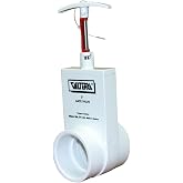 Valterra 2201X PVC Unibody Gate Valve, Silver, 2" Slip w/Gate Keeper