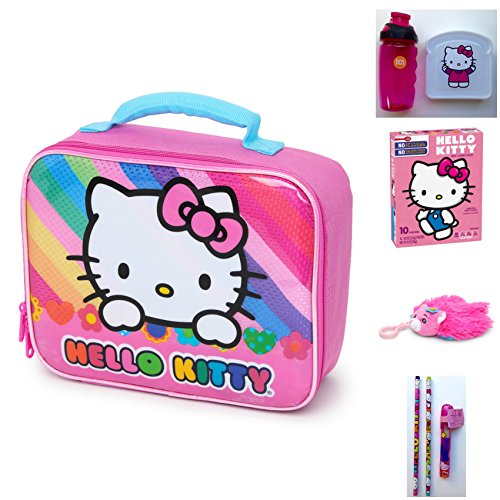 Buy Hello Kitty Back to School Lunch Box kit 8 Piece Bundle. Lunch Box