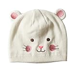 Toubaby Toddler Gilr Winter Animal Model Hats Lovely Cat Hat White 0-4t