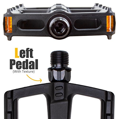 BV Bike Pedal 2Set, Universal Fit Bicycle Pedals 9/16" Compatible