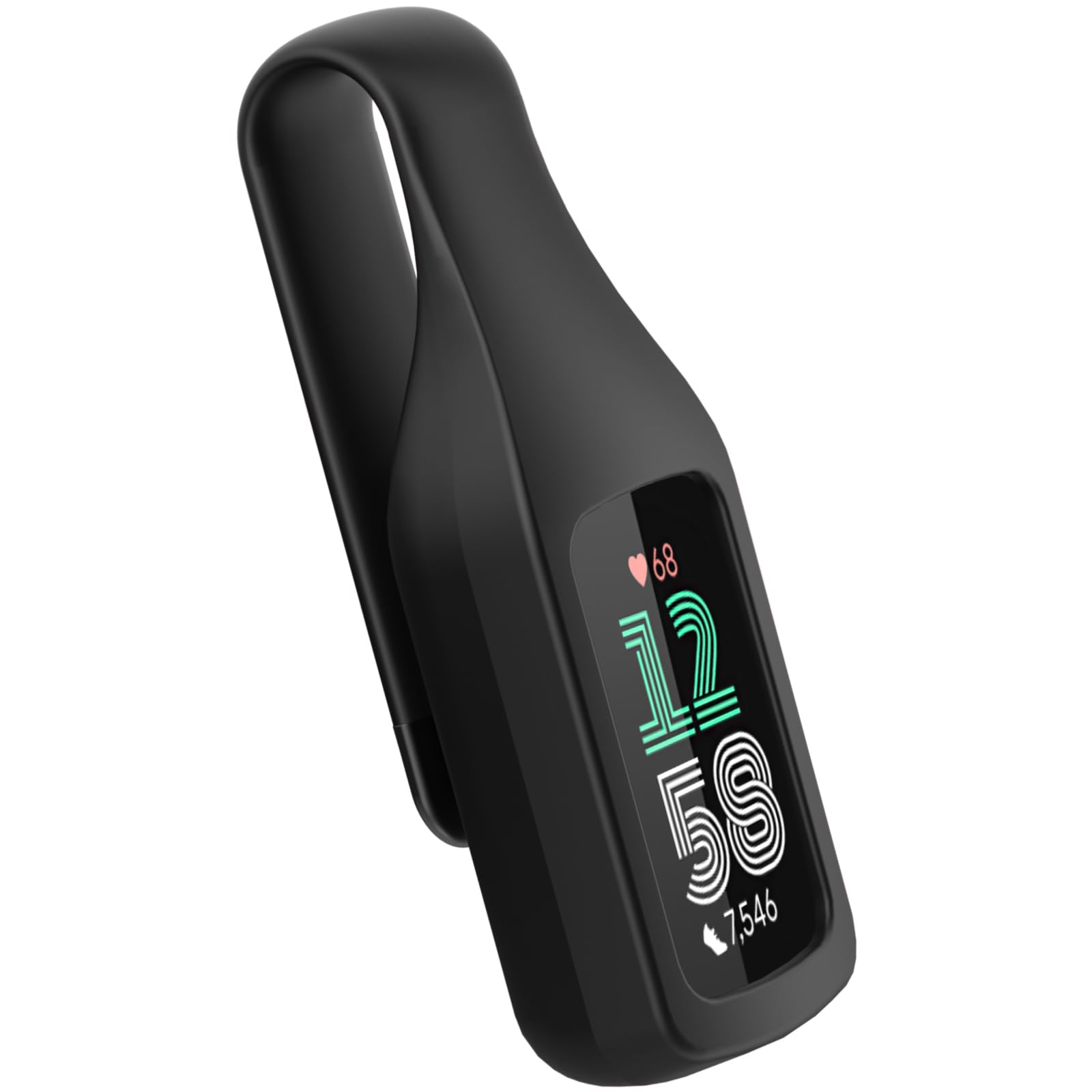 BLIKEJIN Clip Holder Accessory for Fitbit Charge 6 Replacement Wristband (Black)