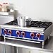 Commercial Countertop Hot Plate - KITMA 36 Inches 6 Burner Liquid Propane Range - Restaurant Equipment for Soups, Sauces