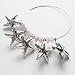 Heather's cf 30 Pieces Silver Tone Big Starfish Ocean Animal Beads DIY Charms Pendants 25mmX20mm
