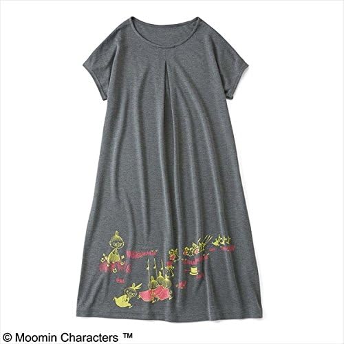 Amazon Co Jp フェリシモ ムーミン Moomin いたずらっこミイと一緒 すそプリントワンピース グレー Ll 服 ファッション小物
