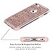 Vofolen Bling Cover for iPhone 6S Case iPhone 6 Case Glitter Bling Shiny Heavy Duty Protection Full-body Protective Hard Shell Hybrid Silicone Rubber Armor with Front Bumper for iPhone 6 6S -Rose Gold
