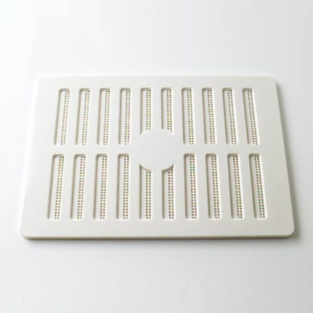 Merriway BH07273 White Adjustable (Hit & Miss) Vent with Flyscreen Plastic 9 inch x 6 inch