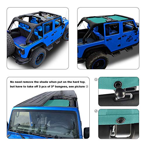 Shadeidea Sun Shade for Jeep Wrangler JK Unlimited (20072018) 4Door