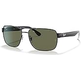 Ray-Ban RB3530 Square Sunglasses for Men +BUNDLE with ACCESSORY EYEWEAR KIT