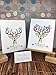 Buck or Doe? Gender Reveal deer fingerprint guest sign in page featuring a buck with arrow details