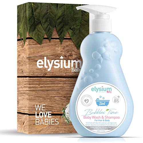 Elysium Baby Organic Shampoo and Body Wash for Baby Bath Tear Free