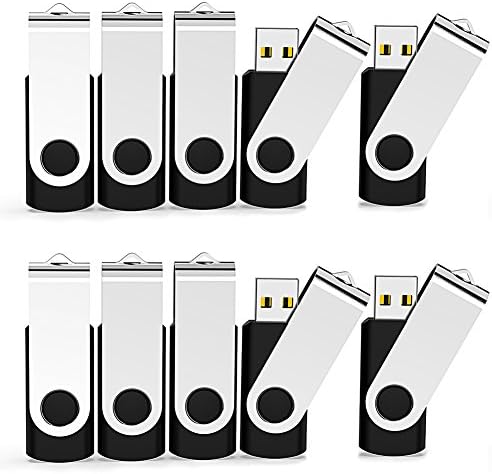 Keathy 10 X 1GB USB 2.0 Flash Drive Bulk Thumb Drives Memory Stick Jump Drive Zip Drive Data Storage
