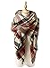 Zando Soft Warm Tartan Plaid Scarf Shawl Cape Blanket Scarves Fashion Wrap