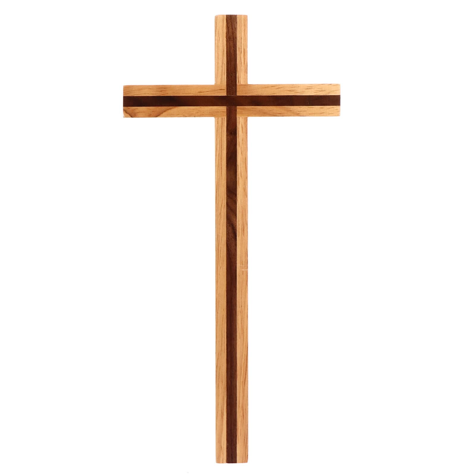 Wooden Cross Handcrafted Wooden Cross Wall Hanging Catholic Crucifix Crosses for Home Weddings Party Meditation Decoration