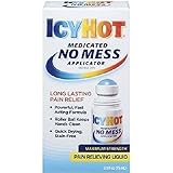 Icy Hot Medicated No Mess Applicator Maximum Strength Pain Relieving Liquid, Multicolor, 2.5 oz
