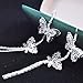 Double Layers Butterfly Rhinestone Long Tassels Hook Linear Earrings Women's New by Fashion Brand