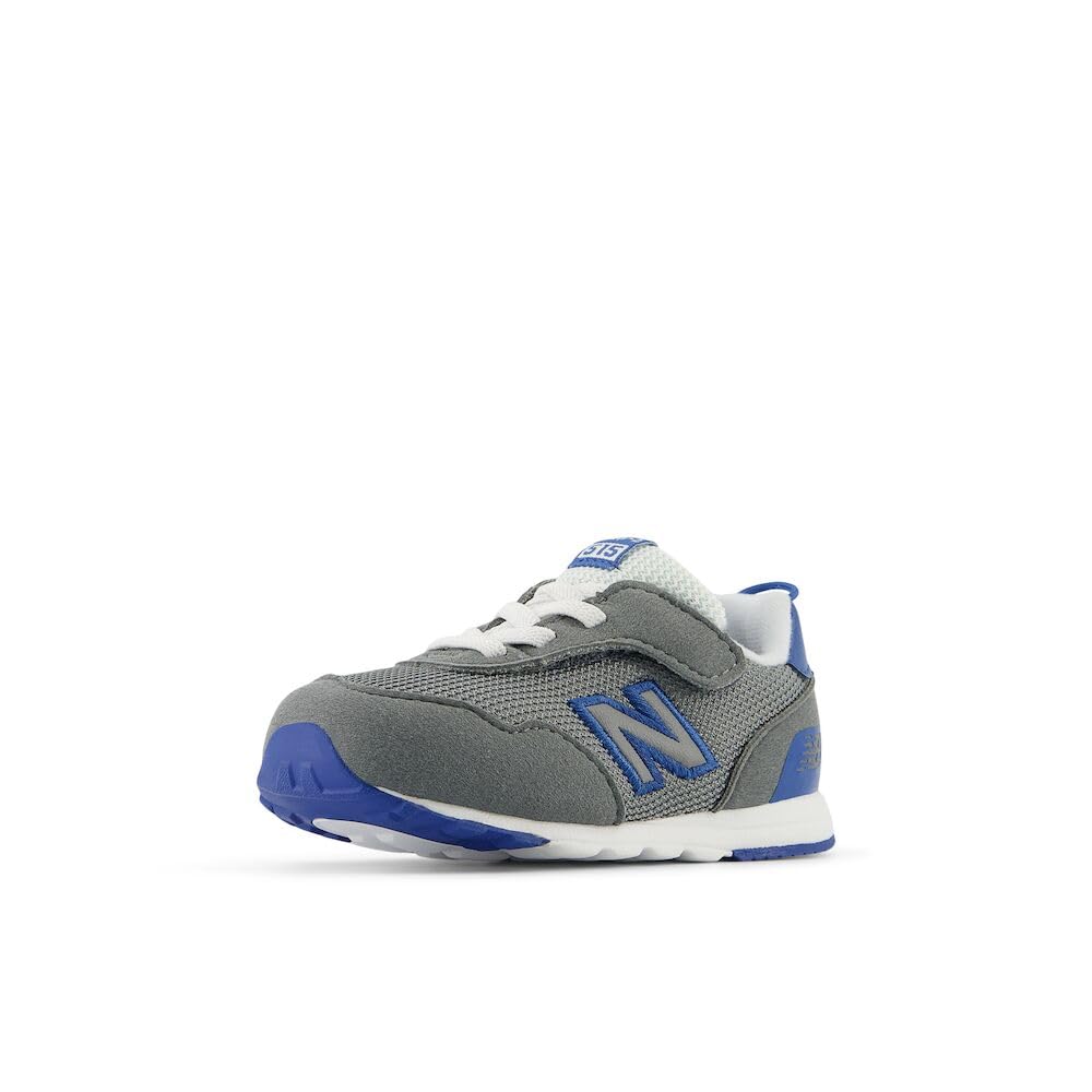 New Balance Baby 515 V1 New-b Hook and Loop Sneaker, Harbor Grey/Blue Agate, 3 X-Wide US Unisex Infant Image New Balance Baby 515 V1 New-b Hook and Loop Sneaker, Harbor Grey/Blue Agate, 3 X-Wide US Unisex Infant Image