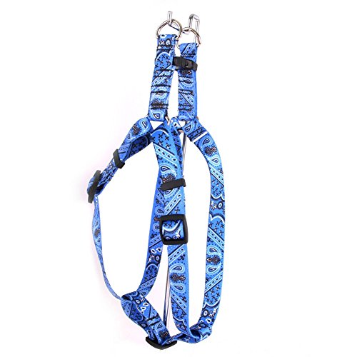 Yellow Dog Design Step-In Harness, Large, Blue Bandana