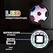 Kids Toys Hover Ball, Rolytoy Air Power Soccer Goal Set for Age of 2-16 Year Old Boys Girls with LED Lights as Indoor Outdoor Sport Games Gifts