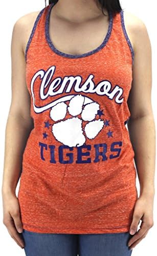 Royce Apparel Pressbox Women' s NCAA Clemson Tigers Racerback Top Shirt