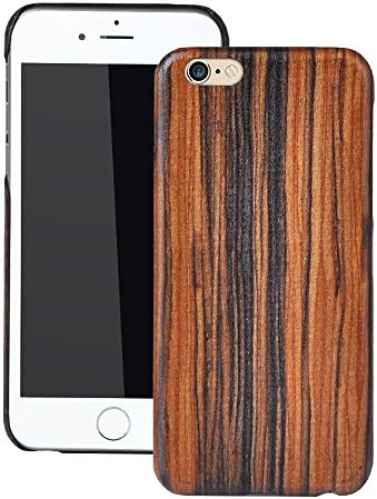 iPhone 6 6s Plus Case, Plaviya Ultra Thin Natural Siam Rosewood Triple Layer Protection Slim Cover for iPhone 6 / iPhone 6s (5.5 Inch) with Tempered Glass Screen Protector (Siam rosewood)