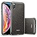 ESR Makeup Glitter Case for iPhone Xs/iPhone X, Glitter Sparkle Bling Cover [Three Layer] for iPhone 5.8 inch (Black)