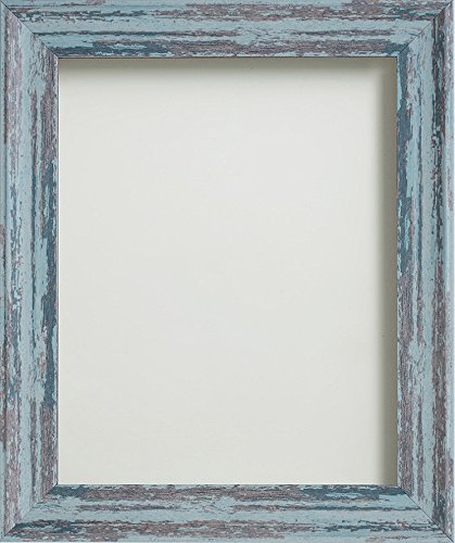 Frame Company Lynton Range, Rustic Blue 9x7 inch Picture Photo Frame Fitted With Glass * Choice of Four Colours * NEW