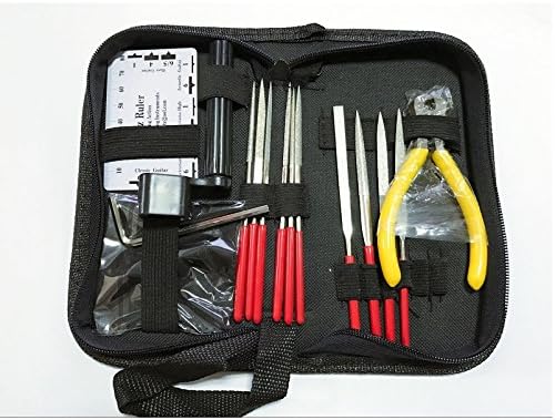 Oask Pro Guitar Care Tool Kit Set of Repair&Maintenance Tool for Acoustic Electric Guitar Bass Ukulele(Black)