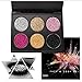 Glitter Eyeshadow Palette, YHMWAX 6 Color Shimmer Ultra Pigmented Makeup Eye Eyeliner Cosmetic Eye Shadow Diamond Shiny Shimmer, Silky Smooth & Long Lasting (EFK01)