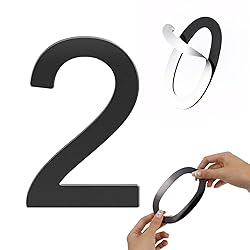 Self-adhesive 5 Inch House Numbers Acrylic House