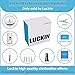 LuckIn Indoor Retractable Clothesline Stainless Steel Laundry String 9 Feet Adjustable Clothes Line Hotel Style Dryer with 20pcs Clothespins, Drill Free or Wall Mounted