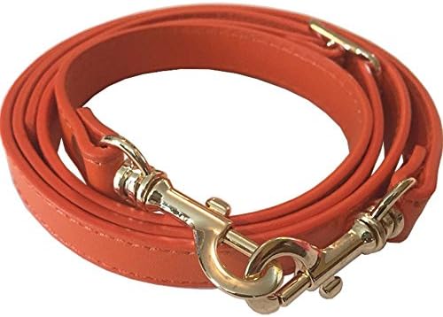 The Cosmopolitan Collection - 5/8" Wide Orange Adjustable Replacement Cross Body Purse Strap for Handbag Bag Wallet (Brass tone)