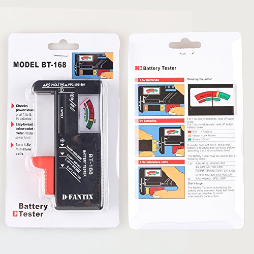 DFantiX Battery Tester, Universal Battery Checker Small Battery