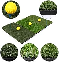 Lixada 3 In 1 Residential Golf Hitting Mat Golf Swing Pad Backyard