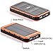 Solar Charger, LBell 10000mAh Dual USB Port External Battery Pack with Flashlight for Cell Phones Camera GPS Tablets ect