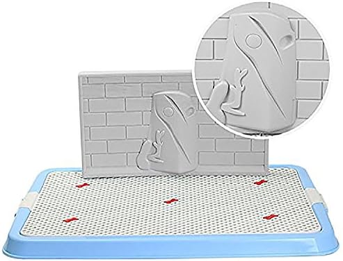 MaruPet Doggie Indoor/Outdoor Potty Puppy Toilet with Simulation Wall for Male/Famale Dog Pee Training Pad