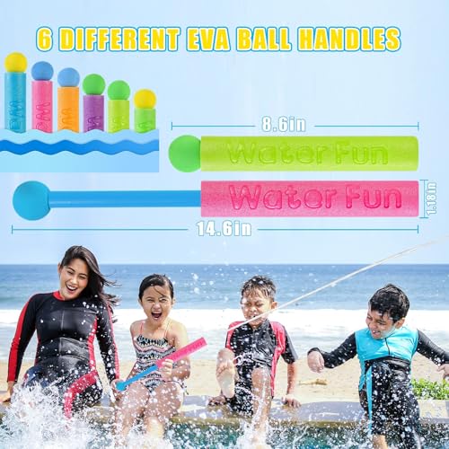 Water Gun Toy for Kid, 10 PCS Foam Squirt Toys for Kids, Foam Water Toy Shooter for Kids 3-10, Pool Toys Water Squirter Soaker Gun for Toddlers Summer Swiming Beach Party