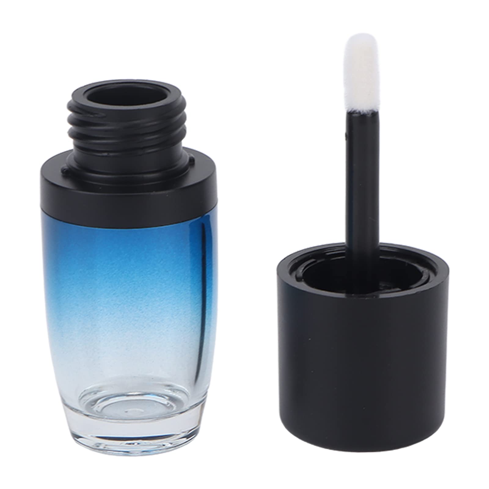 Bottled Lip Gloss Tube, Quadrate Shape Lightweight and Portable Abdominal Lip Gloss Tube for Lip Tint Cosmetics, 4.5ml Capacity Mini Refillable Empty Lip Gloss Tubes