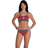Arena Performance Icons Solid Women's Two-Piece Swimsuit Cross Back MaxLife Bikini Pool Training Suit