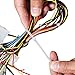 AUSTOR 700 Pieces Zip Ties White Nylon Cable Zip Ties Self Locking Cable Ties in 4/6/ 8/10/ 12 Inches for Home Office Garage and Workshop