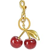Purse Chain Charms Gold Cherry Bag Charm, Purse Charms for Handbags Cute Bag Charm Chains Accessories, Gifts for Women