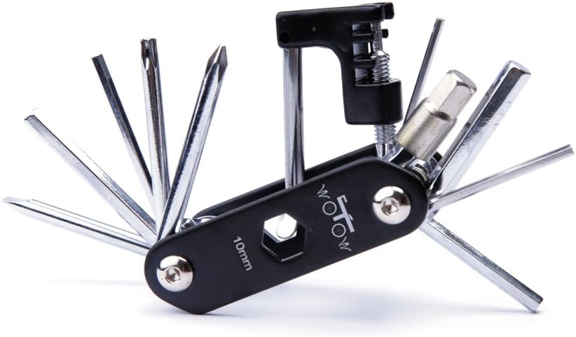 WOTOW Bike Repair Tool Kits Saddle Bag Bicycle Repair Set with Cycling Under Seat Packs 14 in 1 Multi Function Tool Kit Chain Splitter : Sports & Outdoors